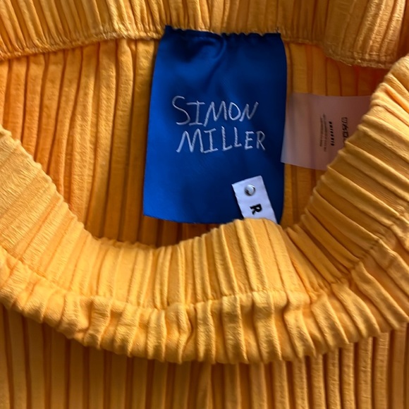 Simon Miller Pants - Simon Miller yellow ribbed pants